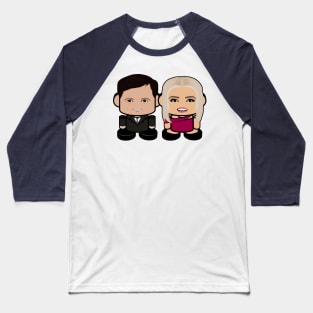 Mr. & Mrs. FDOTUS POLITICO'BOT Toy Robot Baseball T-Shirt